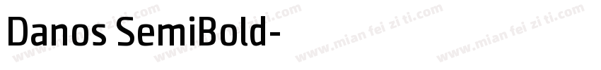 Danos SemiBold字体转换